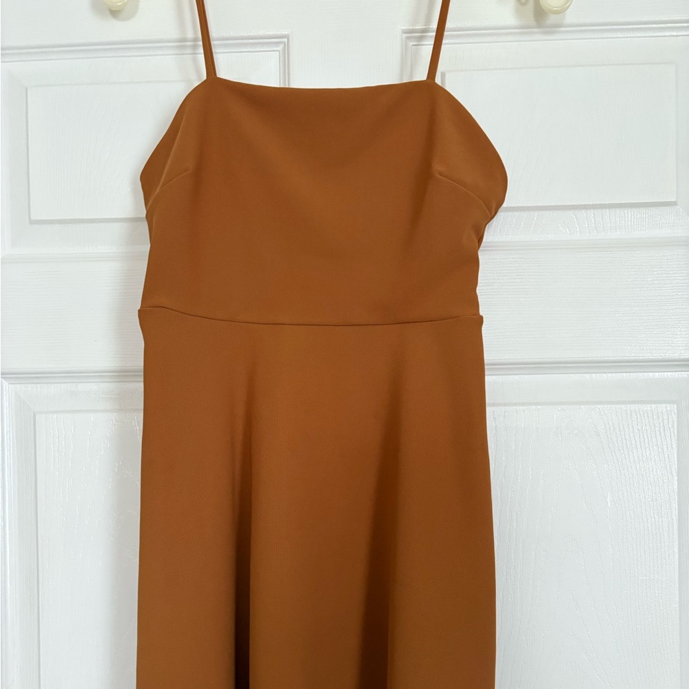 Spaghetti Strap Dress with tie-back.